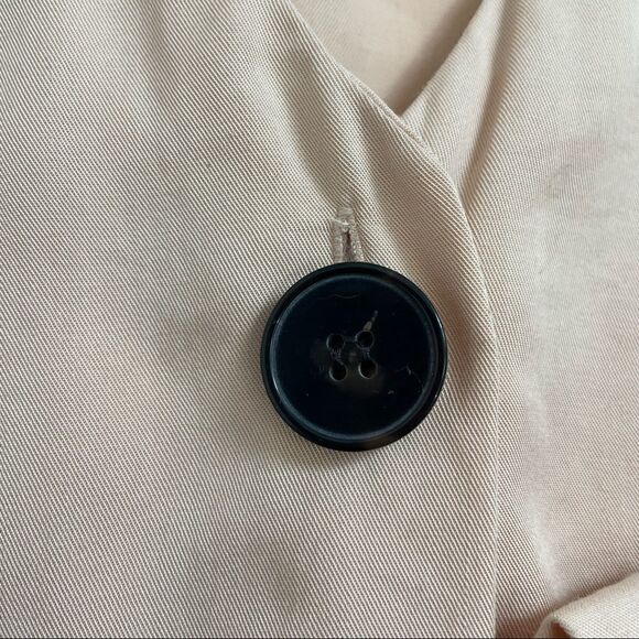 Frank and Oak Peach Tencel Button Down Blouse Sz Small - Picture 11 of 13